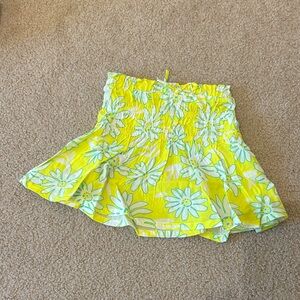 Neon floral kids skirt NWT